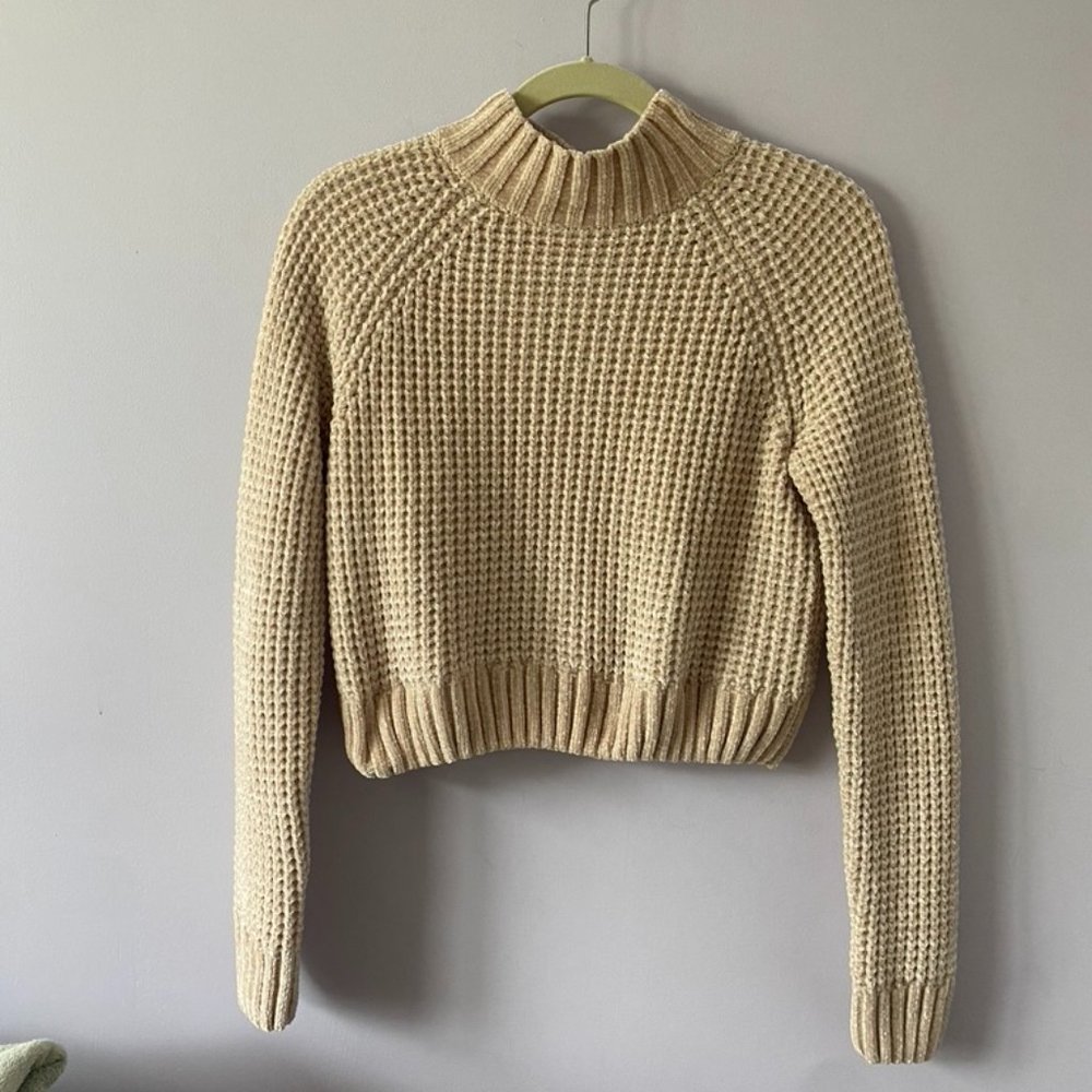 H&M Chenille Mock Neck Sweater - Size XS